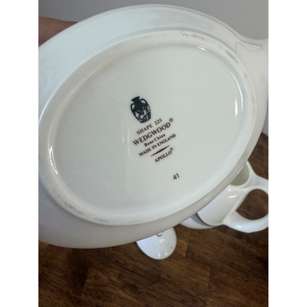 Wedgwood Apollo Bone China Coffee Tea‎ Set Shape 225 Mid Century Modern England - Picture 10 of 10